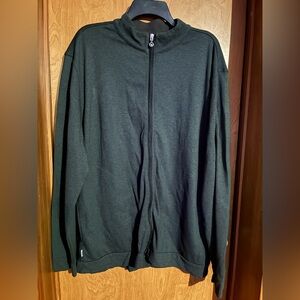 Linksoul Men's Full-Zip Gray Jacket with Pockets XL Tempus Fugit